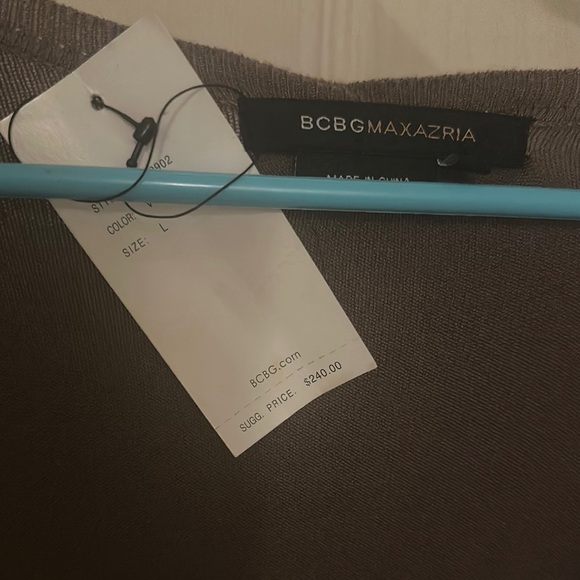 BCBGMaxAzria Black Bodycon V-Neck Dress - Picture 2 of 4